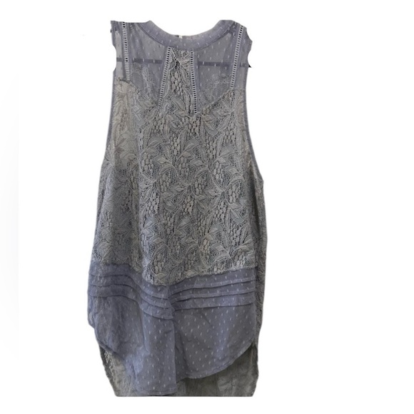 Free People Small grey lace tank top womens $50 - Picture 1 of 7